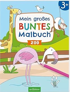 Mein Großes Buntes Malbuch – Zoo: Ab 3 Jahren (Malbuch Ab 3 Jahren) ürün görseli 1