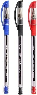Faber Castell 1425 Tükenmez Kalem 3'Lü Set, Mavi-Siyah-Kırmızı ürün görseli 1