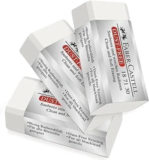 Faber-Castell Öğrenci Silgisi Dust Free 3Lü Beyaz Silgi 187130 (3 Adet) ürün görseli 1