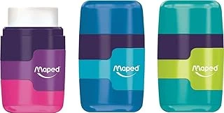Maped Ofis Kırtasiye 049221 Connect Çift Delikli Silgili Kalemtraş ürün görseli 1