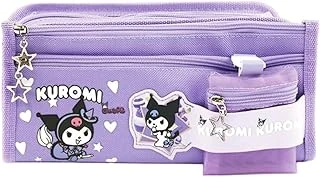 Sanrio Kuromi Mor Yüksek Kapasiteli Çok Gözlü Kalemlik Kalem Kutusu ürün görseli 1