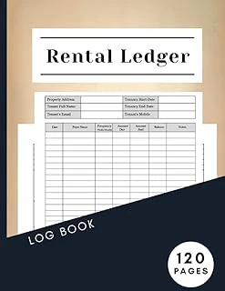 Independently Published Rental Ledger Log Book: Income And Expenses Book Keeping Notebook For Rental | Rental Ledger Journal To Keep Track Of Your Rent Payment | Ideal For Landlords, Tenants, And Rea ürün görseli 1