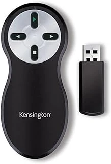 Kensington Lazersiz Kablosuz Sunucu, Pc Için, Keynote Için Uzaktan Kumanda, Lazersiz, 20 M Menzil, Siyah, K33373Eu ürün görseli 1