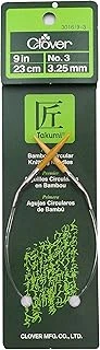 Clover Takumi Bambu Yuvarlak Örgü İğneleri 9"-Boyut 3/3,25Mm ürün görseli 1