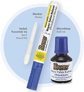 Brons Board Marker Set (Kalem + Mürekkep + Yedek Uç) [Br-9551] ürün görseli 1