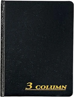 Adams Hesap Defteri, 17,78 X 23,50 Cm, Siyah, 3 Sütun, 80 Sayfa (Arb8003M) ürün görseli 1