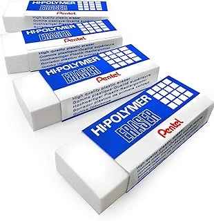 Pentel Yüksek Polimer Plastik Kauçuk Silgiler - Beyaz - 4'Lü Paket ürün görseli 1