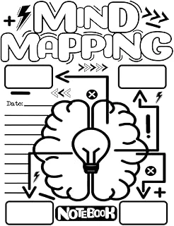 Independently Published Mind Mapping Notebook: Visual Thinking Workbook With Blank Mind Map Templates For Brainstorming Your Ideas And Improve Your Concentration Creativity, 120 Pages ürün görseli 1