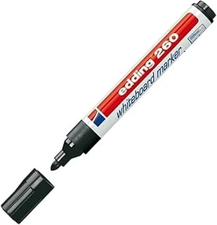 Edding 260 Beyaz Yazı Tahtası Kalemi, Siyah, 1 Kalem, Yuvarlak Uç 1.5.3 Mm ürün görseli 1