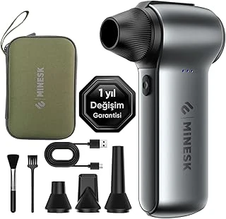 Minesk G150 Turbo Jet Fan Hava Üfleyici - 【Turbo Modda 150 Gram Hava Basıncı】- Çok Amaçlı Kullanım (Klavye, Ev, Araba Temizliği, Toz Üfleme,) - Taşıma Çantalı Ekstra Nozullu ürün görseli 1
