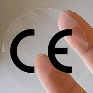 Şeffaf Ce Etiketi - 25Mm Çapında (1000 Adet) ürün görseli 1