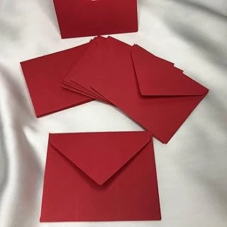 Kırmızı Zarf Küçük Mesaj Zarfı Red Envelope 7X9 Cm - 10 Adet ürün görseli 1