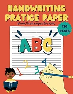 Independently Published Handwriting Practice Paper For Kids Blank Lined For Abc Kids | 130 Pages With Dotted Lines | Suitable For Writing Learning: Handwriting Practice Paper For Kids With Blank Line ürün görseli 1