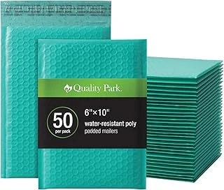 Quality Park Hava Yastıklı Çantaları, Su Geçirmez, Yeşil, Poli Dolgulu Zarf, Çıkarılabilir Kilit, Kutu Başına 50 Adet (Qua85857) ürün görseli 1