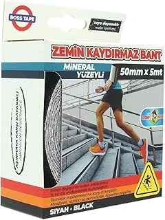 Kaymaz Dayanikli Merdiven Kaydirmaz Bant, 50 Mm X 5 M, Siyah ürün görseli 1