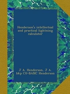 Henderson'S Intellectual And Practical Lightning Calculator ürün görseli 1