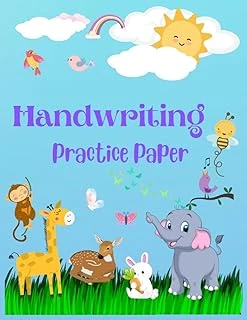 Independently Published Handwriting Practice Paper, Preschool Pre-Handwriting For Kids, Kindergarten, Students: Lined Paper With Dotted Midline, Large Size 8.5"*11" ürün görseli 1