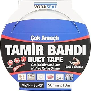 Vodaseal Çok Amaçlı Tamir Bandı, 50Mmx10Mt, Siyah ürün görseli 1