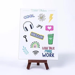 Bimotif Renkli Şekilli Tablet Sticker Seti, Work, A5 2 Sayfa ürün görseli 1