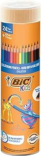 Bic Kids Evolution Kuru Boya Kalemi 25'Li Metal Tüp , Kıymık Oluşturmaz, Çiğnemeye Karşı Dayanıklı, Kolay Açılır ürün görseli 1