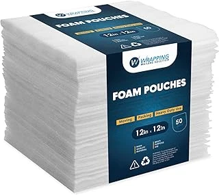 50'Li Paket Köpük Torbalar 12"X12", Taşıma Paketleme Malzemeleri, Kupa, Bardak, Bardak Tabakları Koruyun. ürün görseli 1