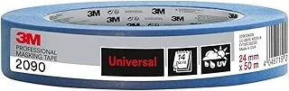 Hand-Masker 2090 Profesyonel Boya Bandı, Pürüzsüz Yüzeyler Için, Uv Işınlarına Dayanıklı, Iç Dış Mekan, 24 Mm X 50 M ürün görseli 1