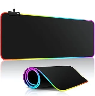 Rgb Led Mouse Pad 80X30 Xxl - 13 Renk Mod, Mousepad Işıklı, Büyük Keyboard Mouse Pad Kaymaz Usb Plug&Play ürün görseli 1