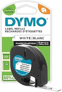 Dymo Letratag Plastik Şerit (12 Mm X 4 Mt), Beyaz (59422) ürün görseli 1