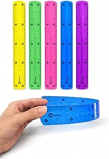 2 Adet Esnek Cetvel Kırılmaz Cetvel 30 Cm Karışık Renkler ürün görseli 1