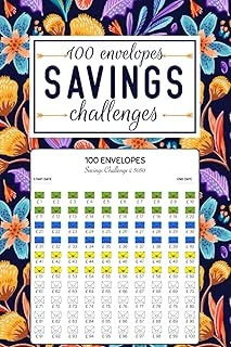 Independently Published 100 Envelope Saving Challenge: Low Income Savings Challenge Tracker Journal From £100 To £5050, A Fun And Simple Way For Money Saving ürün görseli 1