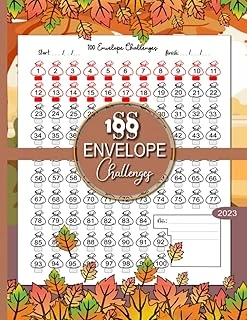 100 Envelope Challenge 2023: Saving Tracker Journal For Men And Women |Easy And Fun Way To Save $5,050 , Cash Envelope Wallet | Finance Challenge, Money Challenge , Cash Envelope ürün görseli 1