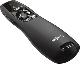 R400 Presenter, Usb Alıcı Üzerinden Kablosuz 2,4 Ghz Bağlantı, 15 M Menzil, Kırmızı İşaretleyici, Sezgisel Kullanım Elemanları, 6 Tuş, Pil Göstergesi, Pc - Siyah, İngilizce Ambalaj ürün görseli 1