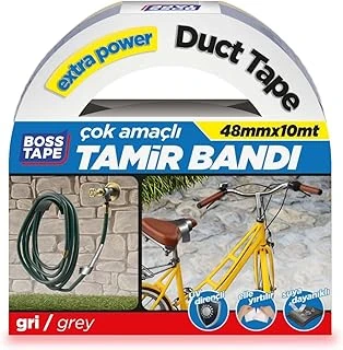 Tape Kanal Tamir Bandi, 10 Metre Uzunluk X 48 Mm Kalinlik, Gri ürün görseli 1