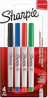 Sharpie Fine, Süper İnce Uç, Karışık 4'Lü Paket ürün görseli 1