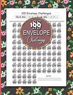 100 Envelope Challenges: Saving Tracker Journal For Men And Women |Easy And Fun Way To Save $5,050 , Cash Envelope Wallet |Cash Envelope , Cash Wallet ürün görseli 1