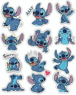 Lilo And Stitch Temalı Laptop Telefon Tablet Sticker Seti ürün görseli 1