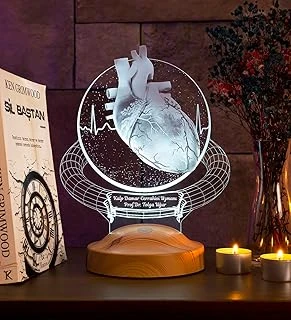 Doktora Hediye, Cerrah Hediyesi Damar Cerrahisi Kardiyoloji 3 Boyutlu 3D Led Lamba, Ev Ofis Masa Lambası ürün görseli 1