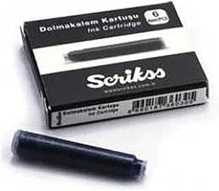 Scrikss Kartuş Dolma Kalem Kartuşu 6'Lı Paket Siyah ürün görseli 1