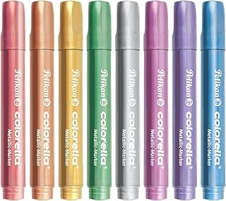 Pelikan Colorella Metalik 411 Keçeli Kalem 8Li Kutu ürün görseli 1