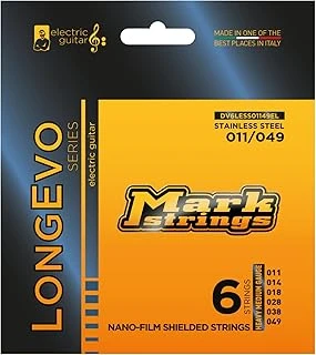 Mark Strings Longevo Stainless Steel Nanofilm Shielded 11-49 Elektro Gitar Teli ürün görseli 1