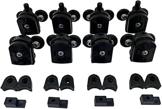 Cam Duşakabin Tekerleği Metal Ayaklı Siyah Plastik 8'Li Tam Set ürün görseli 1