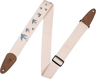 Levy'S Leathers 2" Cotton Guitar Strap With Decorative Print And Suede Ends ürün görseli 1