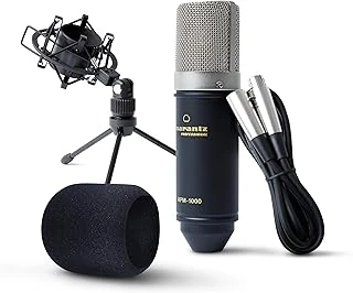 Marantz Professional Mpm-1000 - Podcast, Akış, Şarkı Söyleme, Tele-Çalışma Oyun Için Masa Standı Kablolu Xlr Kondenser Stüdyo Mikrofonu ürün görseli 1