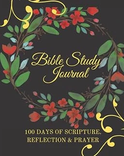 Independently Published Bible Study Journal | 100 Days Of Scripture, Reflection And Prayer: Bible Study, Workbooks, For Women, Tools, Guide, Journal, Books For Beginners, For Couples, For Teen Girls, ürün görseli 1