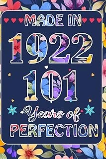 Made In 1922, 101 St Year Of Perfection: 101 St January Birthday Gifts For Women | Motivational Quotes | Happy Birthday | January Birthdays| ... Book| Personalized Birthday Gifts For Lovers ürün görseli 1