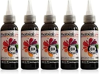 Photoink Epson Uyumlu Kuşe Mürekkebi, 500 Ml. Siyah Kuşe Matbaa Mürekkebi ürün görseli 1
