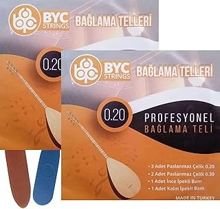 Byc20-2 Uzun Sap Bağlama Teli 2 Takım Saz Teli 2 Mızrap ürün görseli 1
