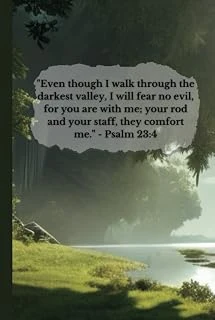 Even Though I Walk Through The Darkest Valley - Daily Prayer Journal: Finding Peace In The Valley: A Prayer And Reflection Journal ürün görseli 1