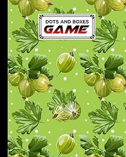 Dots And Boxes Game: Gooseberry Cover Dots And Boxes Game, A Strategy Game - Large And Small Playing Squares, 120 Pages, Size 8" X 10" By Kristina Schulz ürün görseli 1