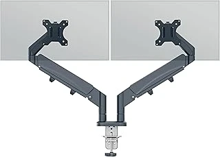 Leitz Ergo Yerden Tasarruf Sağlayan, Bilgisayar Laptop Için İkili Monitör Kolu, 65370089, Gri ürün görseli 1